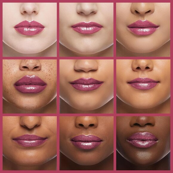 🆕 Metallic Shine Pink Lipstick High Impact Lipcolor Moisturizing Creamy Formula - Picture 3 of 8